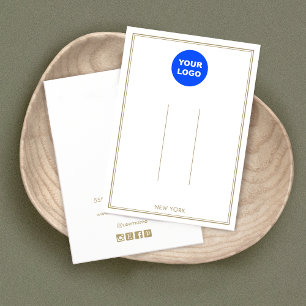 White Add Logo Custom Hair Clip Accessory Display