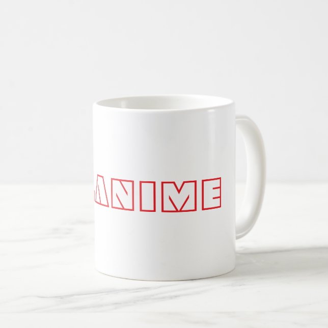 White AllAnime-Tasse Kaffeetasse (VorderseiteRechts)