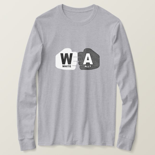 White Ally Sweatshirt T-Shirt (Design vorne)