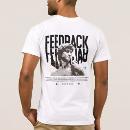 White and Black Minimalist  T-Shirt