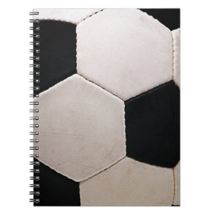White and Black Soccer Ball Notizblock