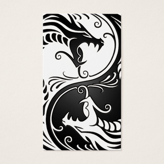 White and Black Yin Yang Dragons (Vorderseite)