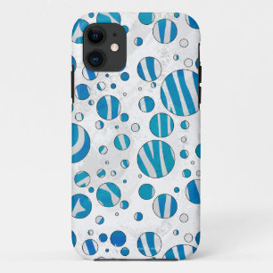 White and Blue Polka Dot Zebra title_seo2