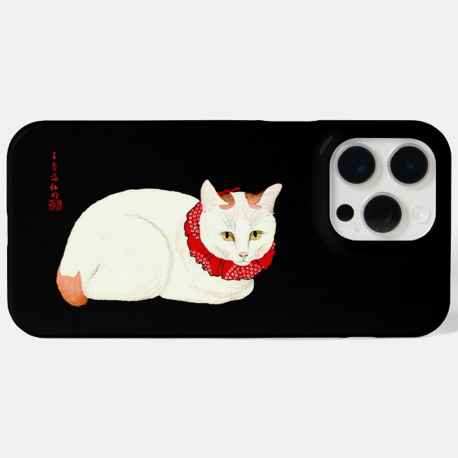 White and Ginger Japanese Cat Case-Mate iPhone Hülle (Rückseite (Horizontal))