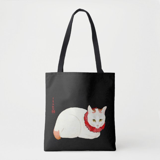 White and Ginger Japanese Cat Tasche (Vorderseite)