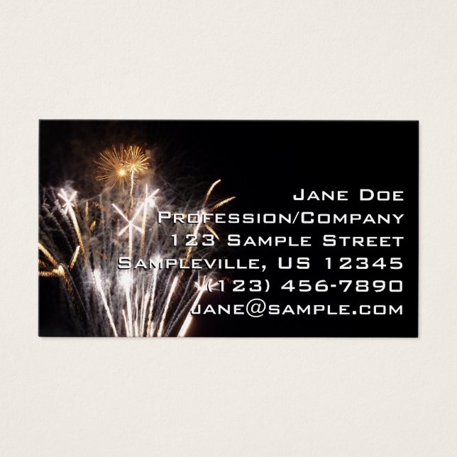 White and Gold Fireworks II Patriotic Celebration (Vorderseite)