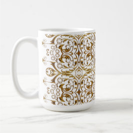 White and Gold Luxury Tasse