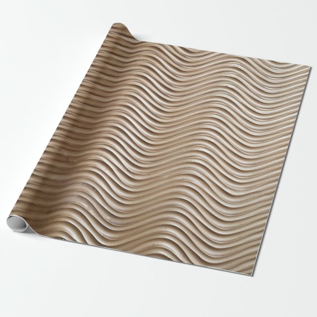 White and gray striped textile geschenkpapier (Ungerollt)