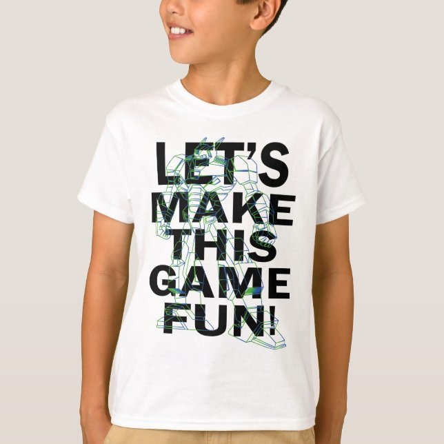 White and Green Line Art T-Shirt Design (Vorderseite)