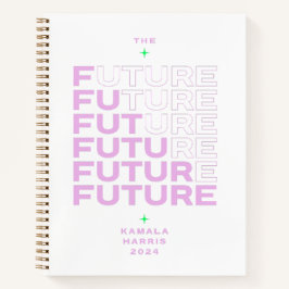 White and Lavender Notebook Kamala Harris Notizbuch