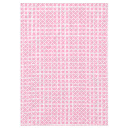 White and Pink Cane Webbing Tischdecke