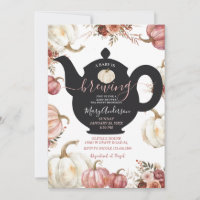 White and Pink Tea Party Pumpkin Baby wird brauen