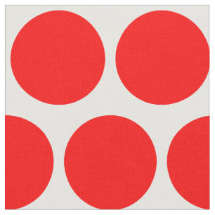 White and Red Polka Dot Stoff