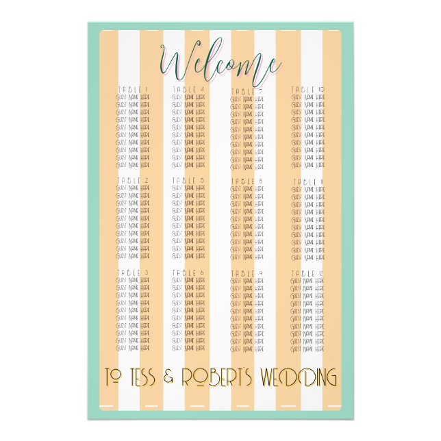 White and Yellow Stripes & Purple Trim  Fotodruck (Vorne)