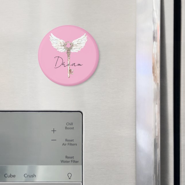 White Angel Feathers Key Magnet (In Situ (Kühlschrank))