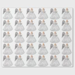 White Angel Wrapping Paper Geschenkpapier
