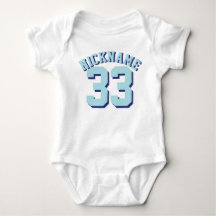 White & Aqua Baby | Sports Jersey Design