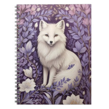 White Arctic Fox Lavender William Morris Blume