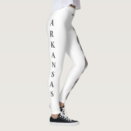 White Arkansas Staat Blume Apple Blossom Leggings