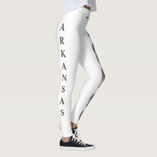White Arkansas Staat Blume Apple Blossom Leggings