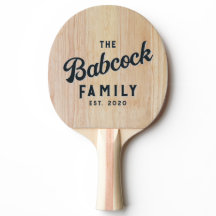 White Ash Wood Retro Family Name & Year