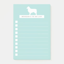 White Aussie | Personalisiert zu erledigende Liste Post-it Klebezettel