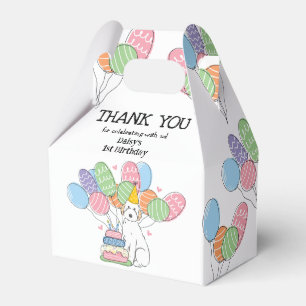 White Aussiedoodle Dog Birthday Vielen Dank Geschenkschachtel