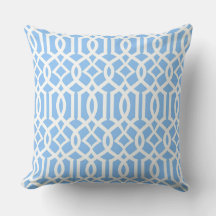 White Baby Blue marokkanische Trellis Dekoration K