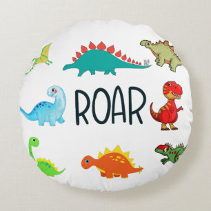 White Baby Boy Roar Throw Kissen