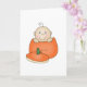 White Baby in Pumpkin Karte (Orchid)