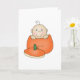 White Baby in Pumpkin Karte (Small Plant)