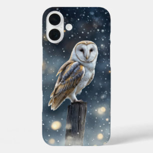 White Barwl Mystisch im Schnee-Telefon iPhone 16 Plus Hülle
