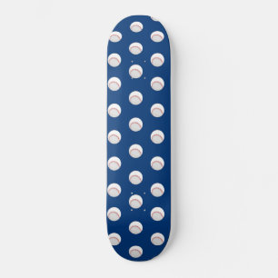 White Baseball Sport Spieler Ball Rot Stitch Skateboard