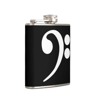 White Bass Clef Flachmann