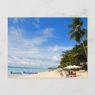 White Beach, Boracay Postcard Postkarte