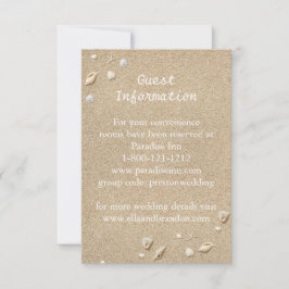White Beach Sandy Toes Salty Kisses Enclosure Card Einladung