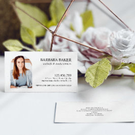 White Beruflich Midfrau Doula Foto Arch Visitenkarte