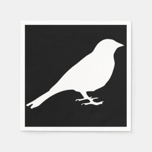 White Bird Napkins Serviette