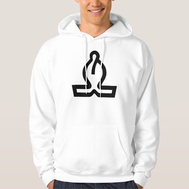White Bishop Hoodie (Vorderseite)