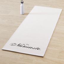 White Black Namaste Minimal Typografie