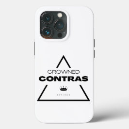 White Black Prism Crowned Contras iPhone 13 Hüllen
