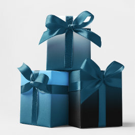 White Black Sky Blue und Ocean Blue Ombre Mix Geschenkpapier Set