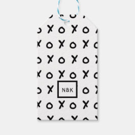 White & Black X O XO X&O's Trendy Niedlich Geschenkanhänger