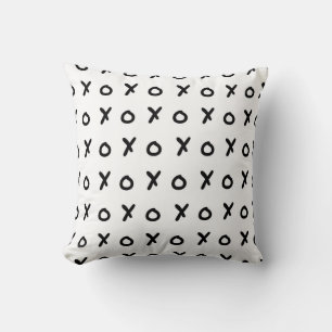 White & Black X O XO X&O's Trendy Niedlich Kissen
