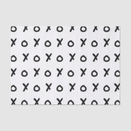 White & Black X O XO X&O's Trendy Niedlich Seidenpapier