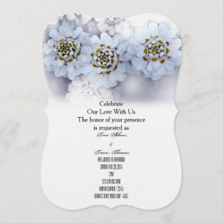 White Blossoms Party Familienfreunde Hochzeitsgäst Einladung