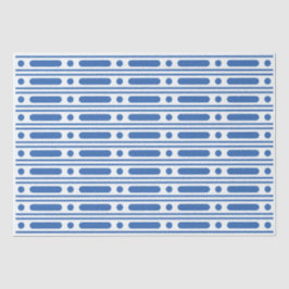 White Blue Bone Inlay Dots Decoupage Paper Seidenpapier
