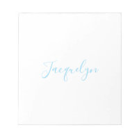 White Blue Schlicht Elegante Moderne Kalligraphie