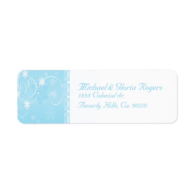 White & Blue Snowflake Wonderland (Vorne)