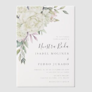 White Blume Bouquet Nuestra Boda